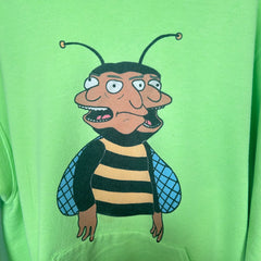 Bstroy Lime Green Bumble Bee Hoodie Size L