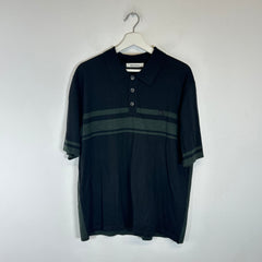 Wales Bonner Green/Black Polo Shirt Size L