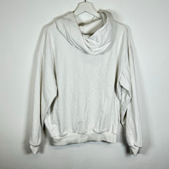 Sp5der White Rhinestone Hoodie Size M