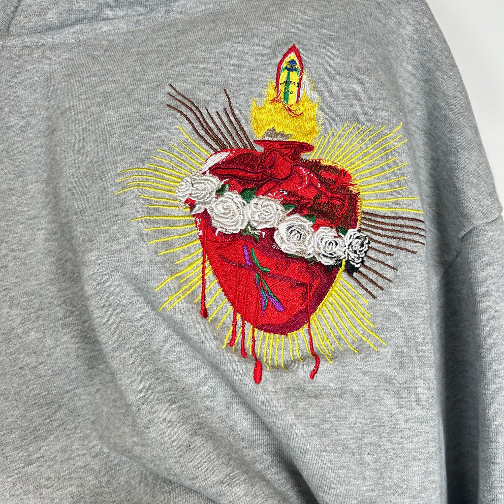 Who Decides War Sacred Heart Hoodie Size M