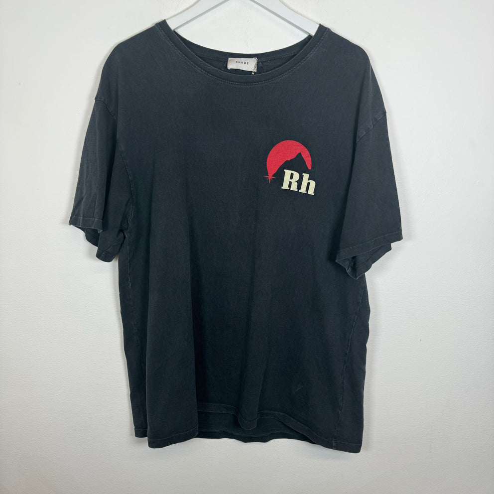 Rhude Black/Red Moonlight Tee Size M
