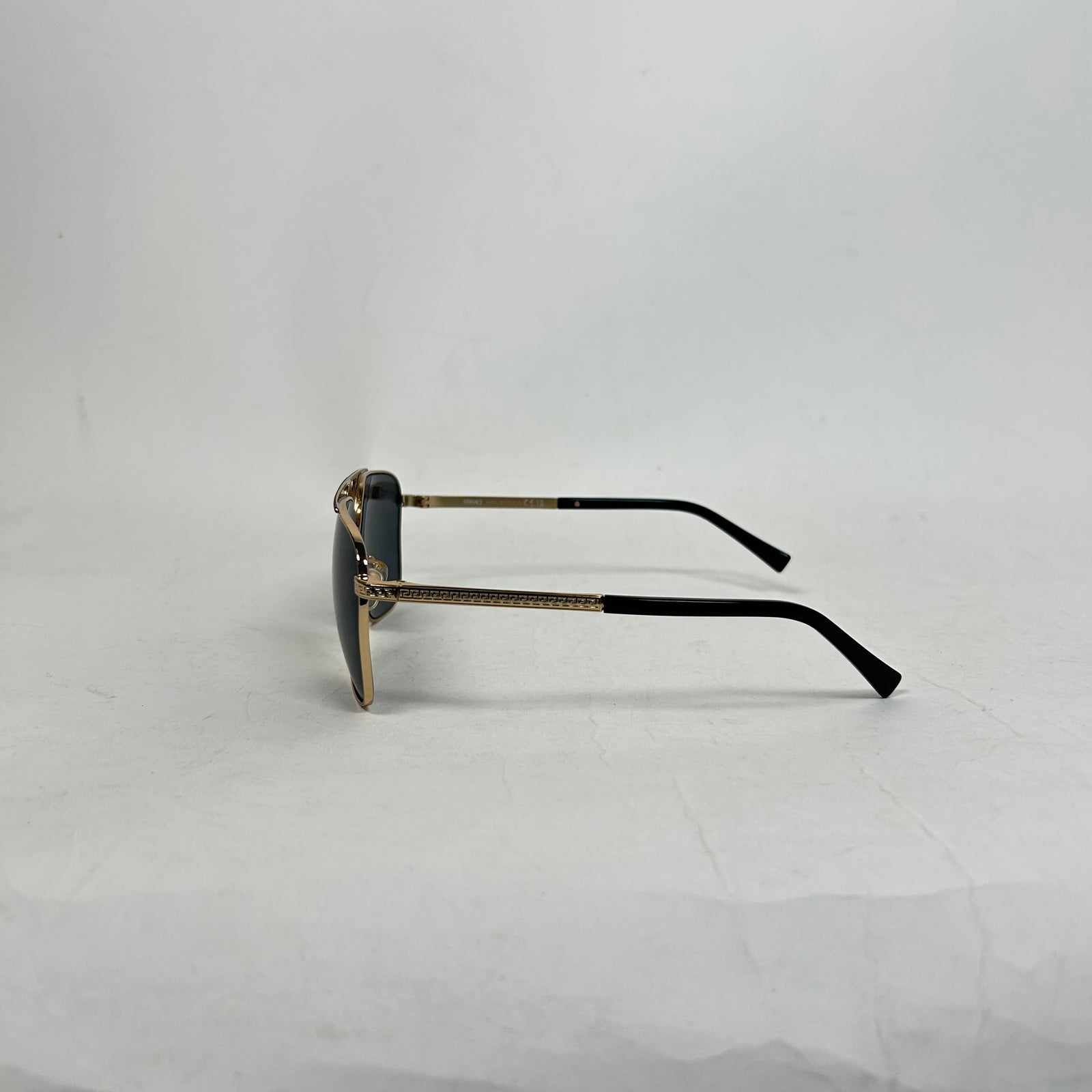 Versace Black/Gold Medusa Aviator Sunglasses