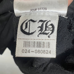 Chrome Hearts Black Vertical Logo Hoodie Size XL