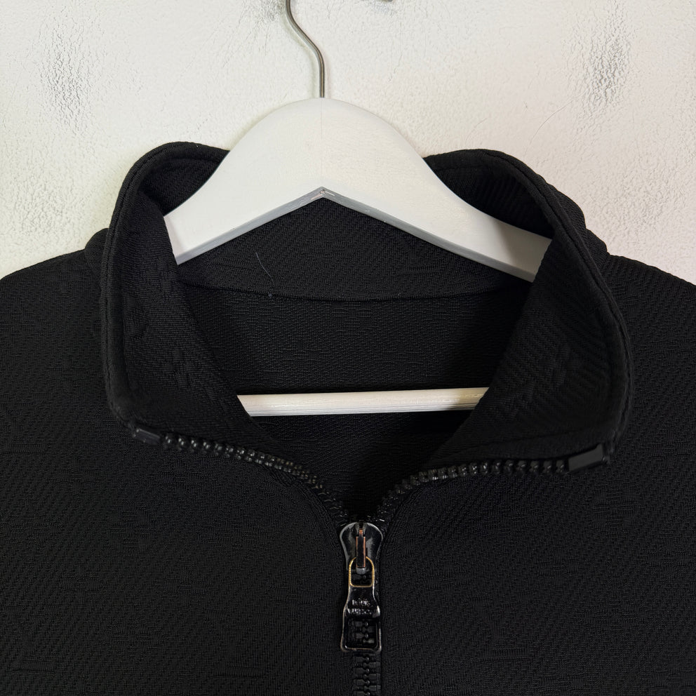 Louis Vuitton Monogram Embossed Zip-Up Jacket