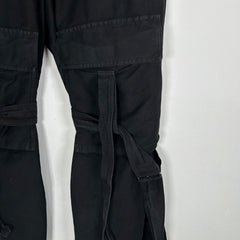Dries Van Noten Black Bondage Cargo Pants Size M