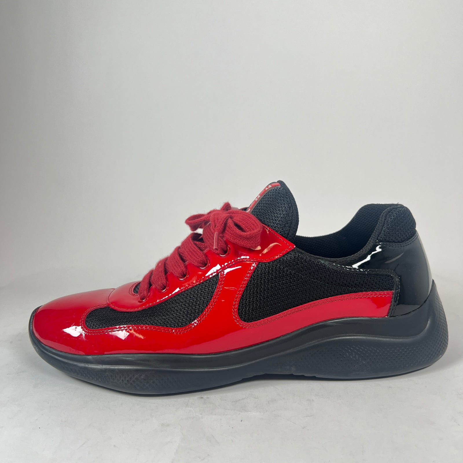 Prada Red/Black Patent Leather Cups Size 9