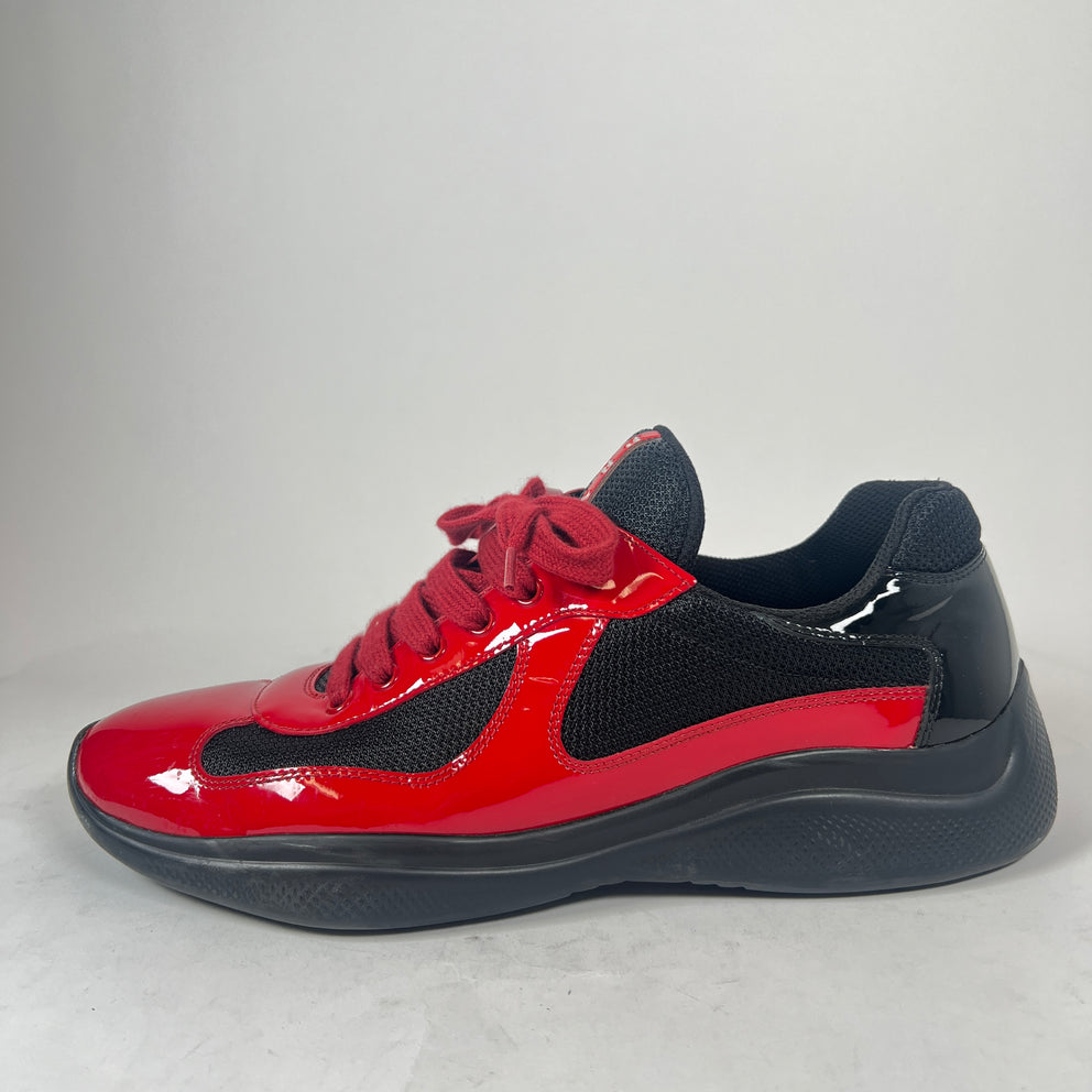 Prada Red/Black Patent Leather Cups Size 9