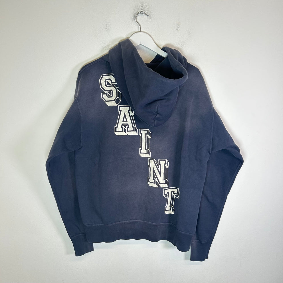Saint Michael Navy 'Angel Of Death' Hoodie Size L