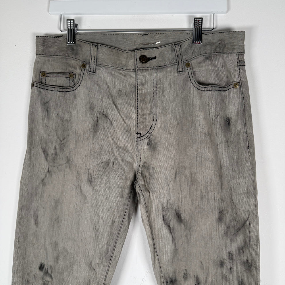 Saint Laurent Grey Jeans Size 31