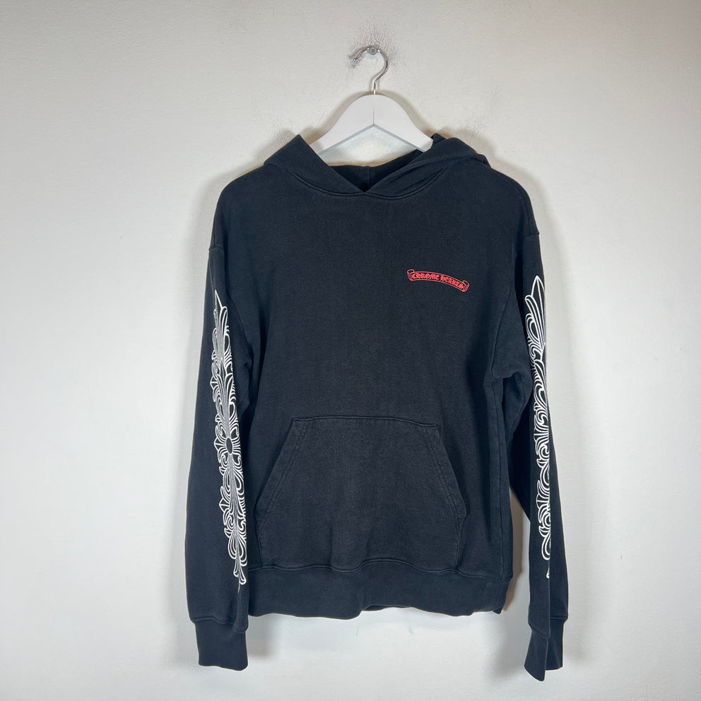 Chrome Hearts Black Matty Boy Floral Chomper Size M