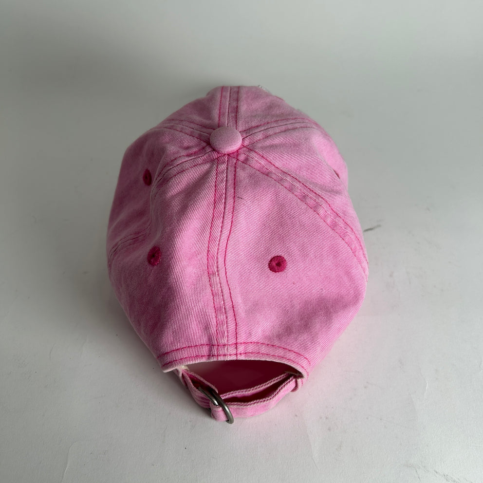 Acne Studios Pink Bubble Logo Cap