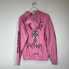 Chrome Hearts Matty Boy Pink Vanity Affair Hoodie Size L