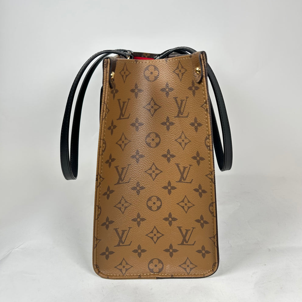 Louis Vuitton On The Go Reverse Monogram MM Tote Bag