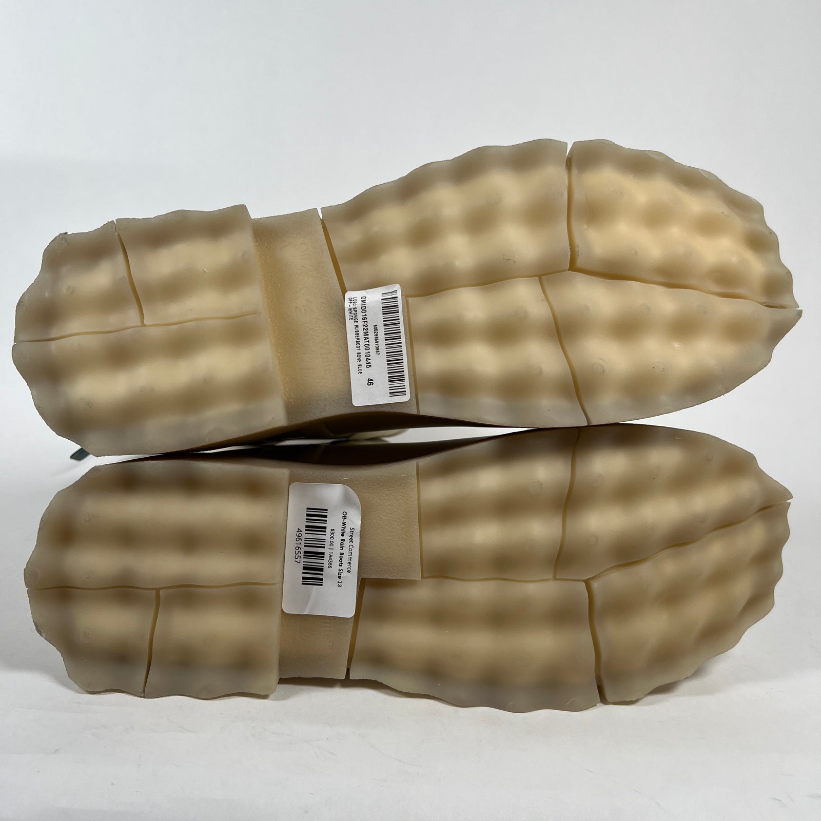 Off-White Rain Boots Size 13