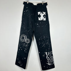 Off-White x Futura Black Alien Carpenter Pants Size 32