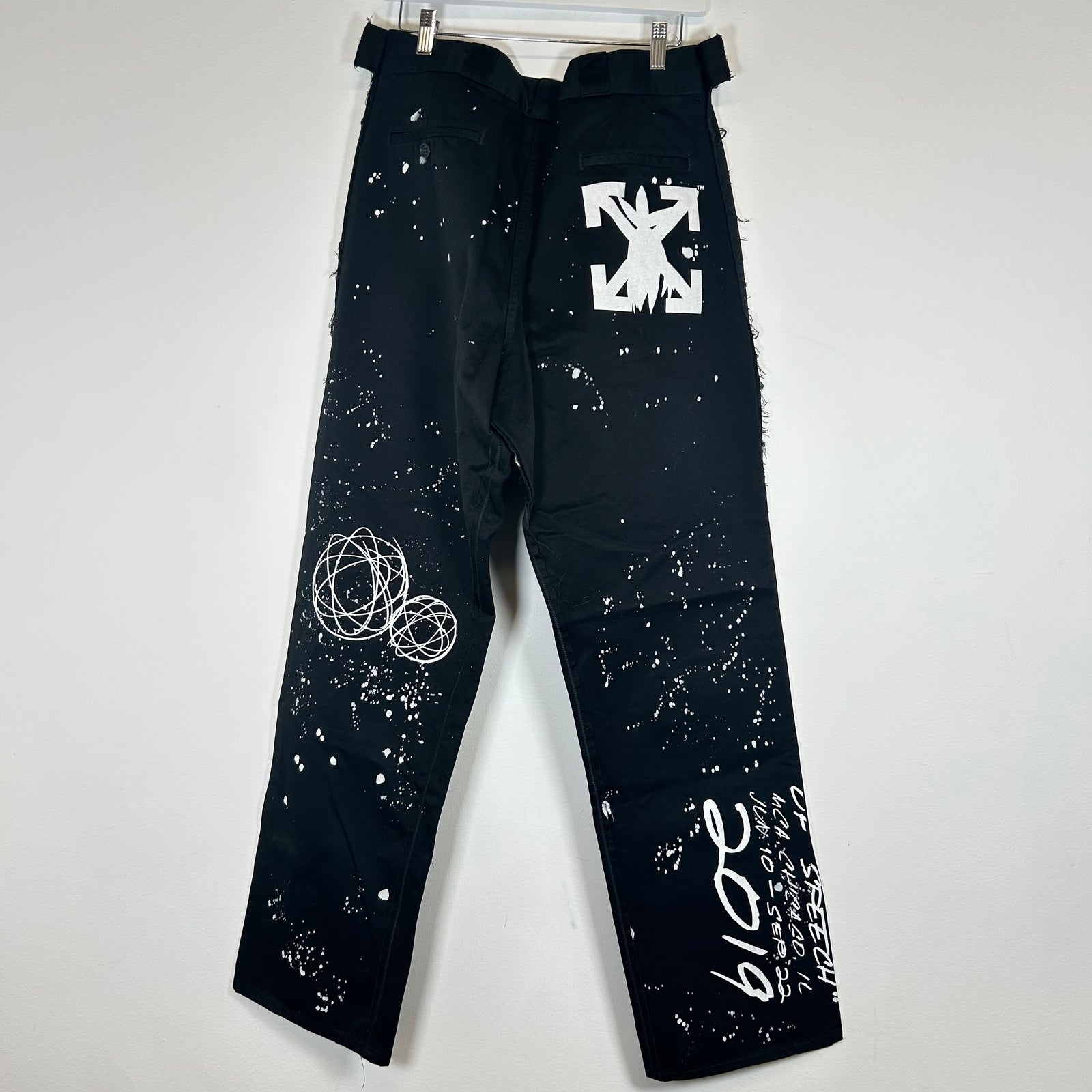 Off-White x Futura Black Alien Carpenter Pants Size 32