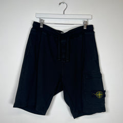 Stone Island Black Cargo Shorts