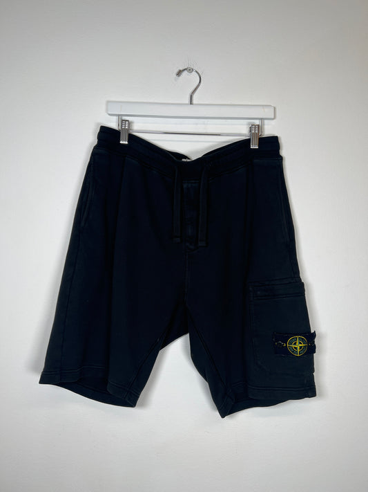 Stone Island Black Cargo Shorts