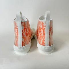 Dior B23 Orange Oblique High Top Sneakers Size 43