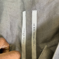 Rick Owens Hollywood SS25 Linen Stefan Cargo Pants