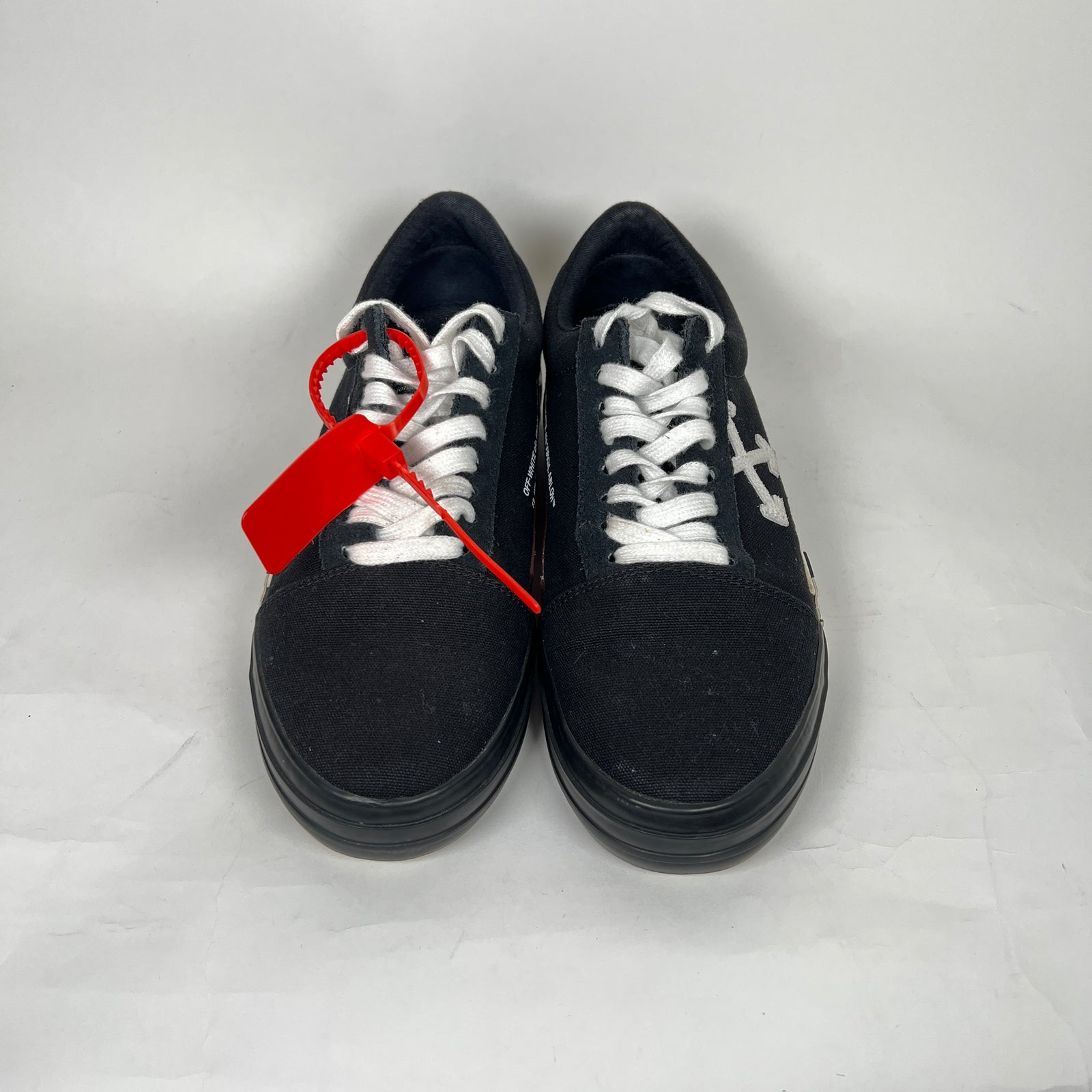 Off-White Black Vulc Low Top Sneakers Size 41