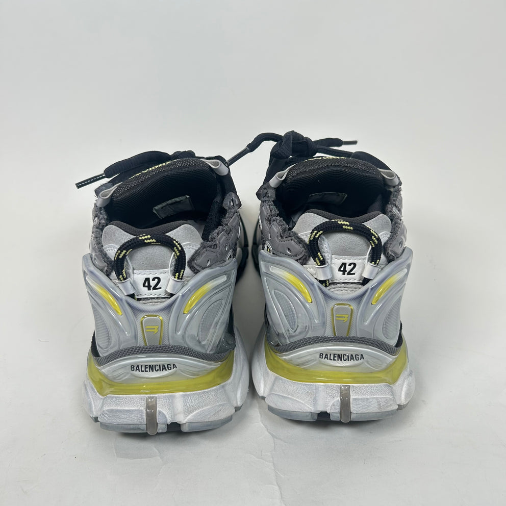 Balenciaga Grey/Yellow Runner Size 42
