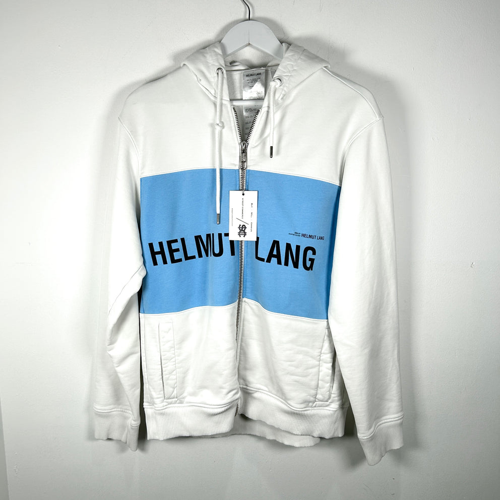 Helmut Lang Color Block Zip Up Hoodie Size S