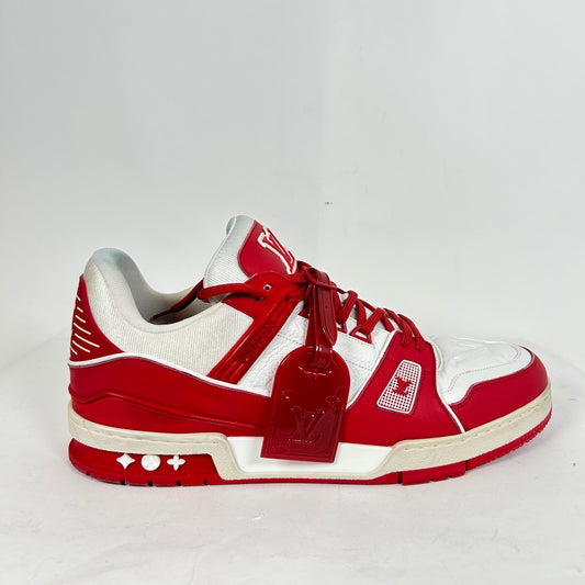 Louis Vuitton White/Red Trainer Size LV 11