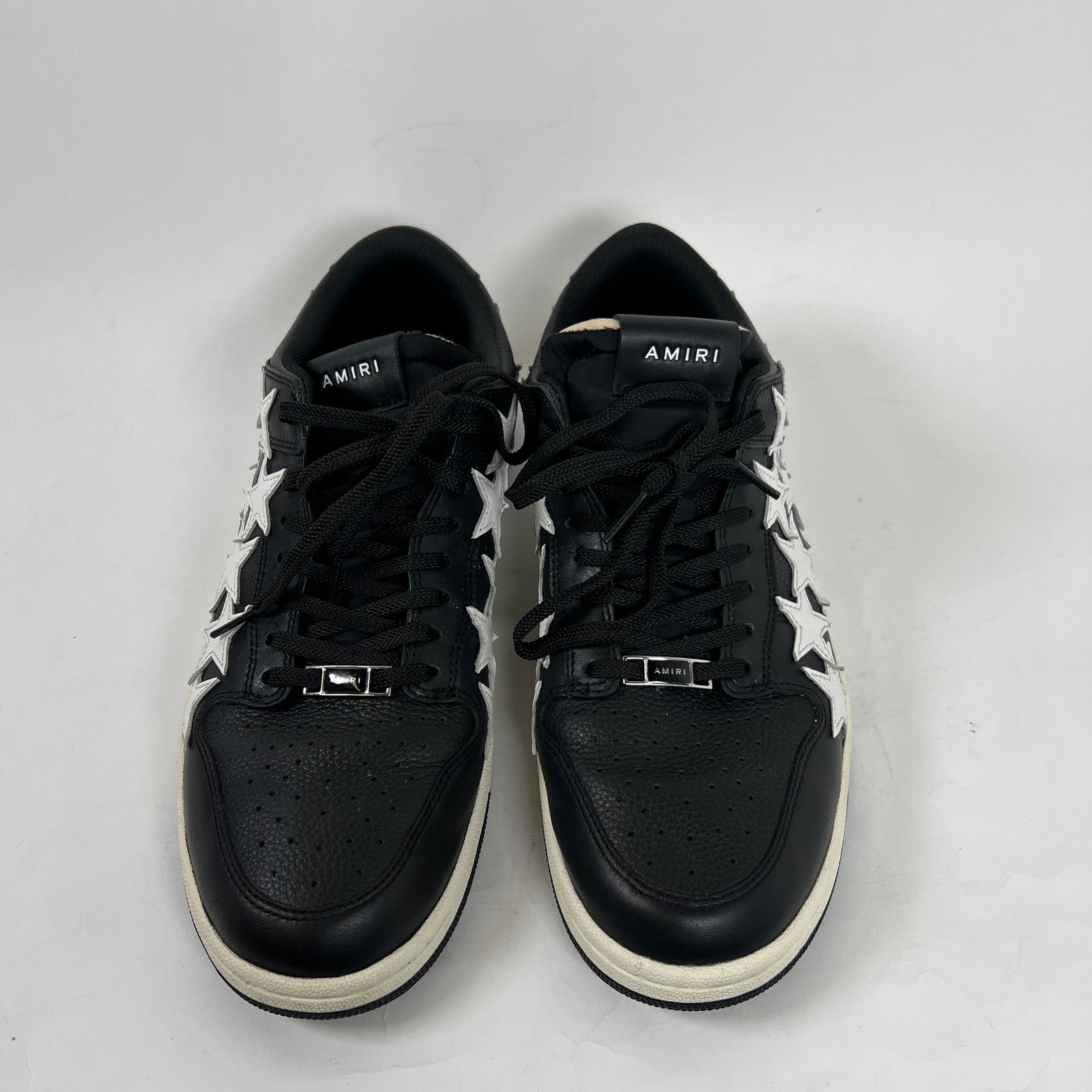 Amiri Black/White Star Low Top Sneakers Size 10