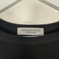 Midnight Studios Logo Graphic Black Long Sleeve Size XL