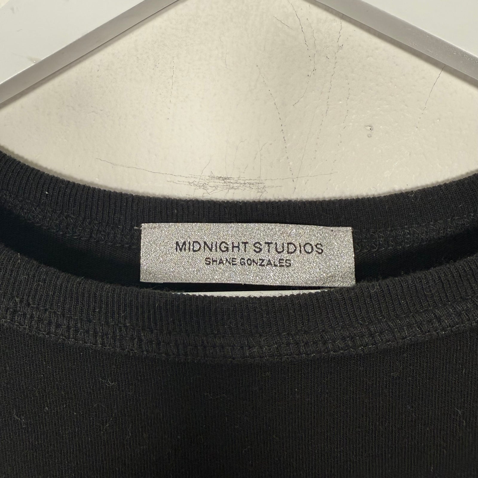 Midnight Studios Logo Graphic Black Long Sleeve Size XL