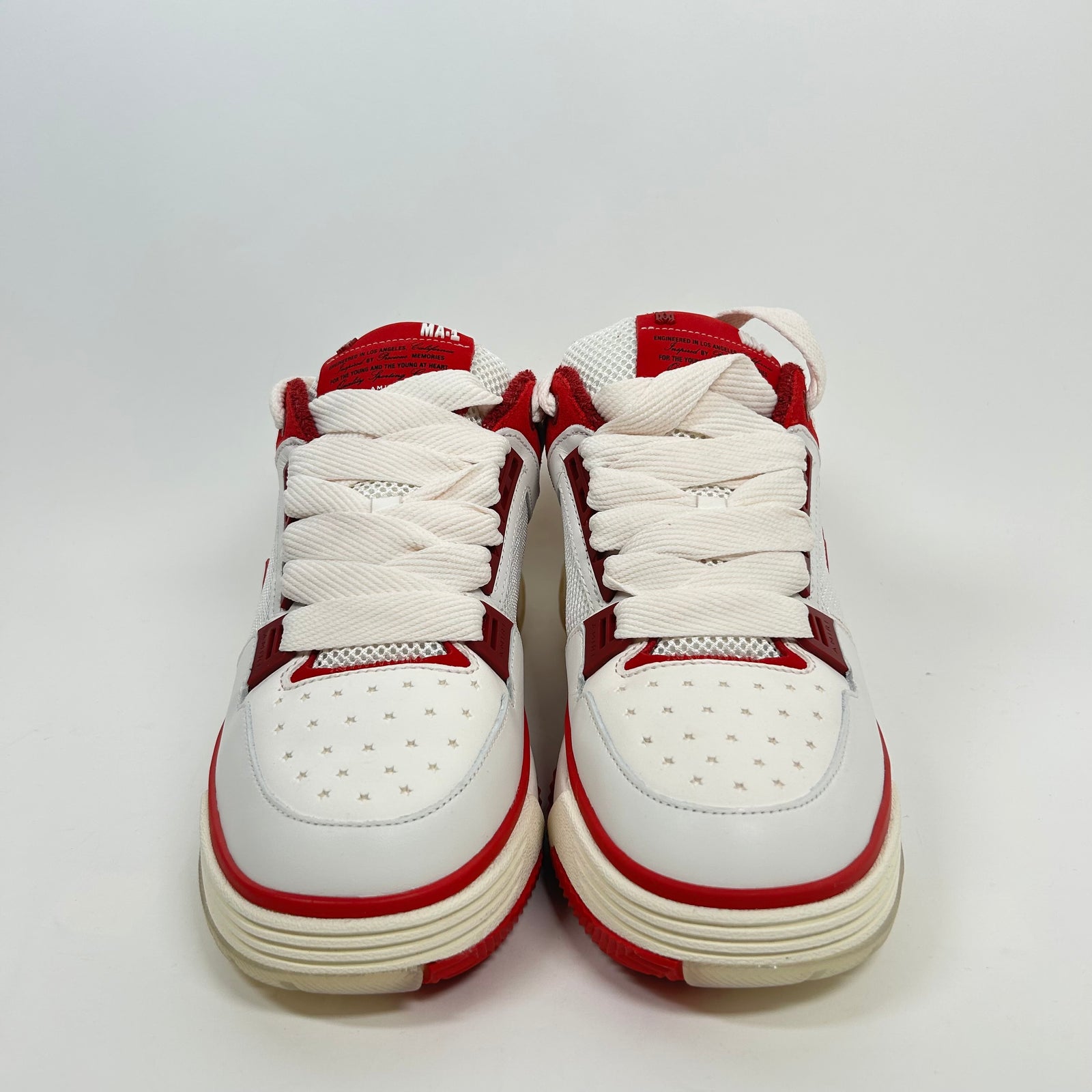 Amiri White/Red MA-1 Sneaker Size 43