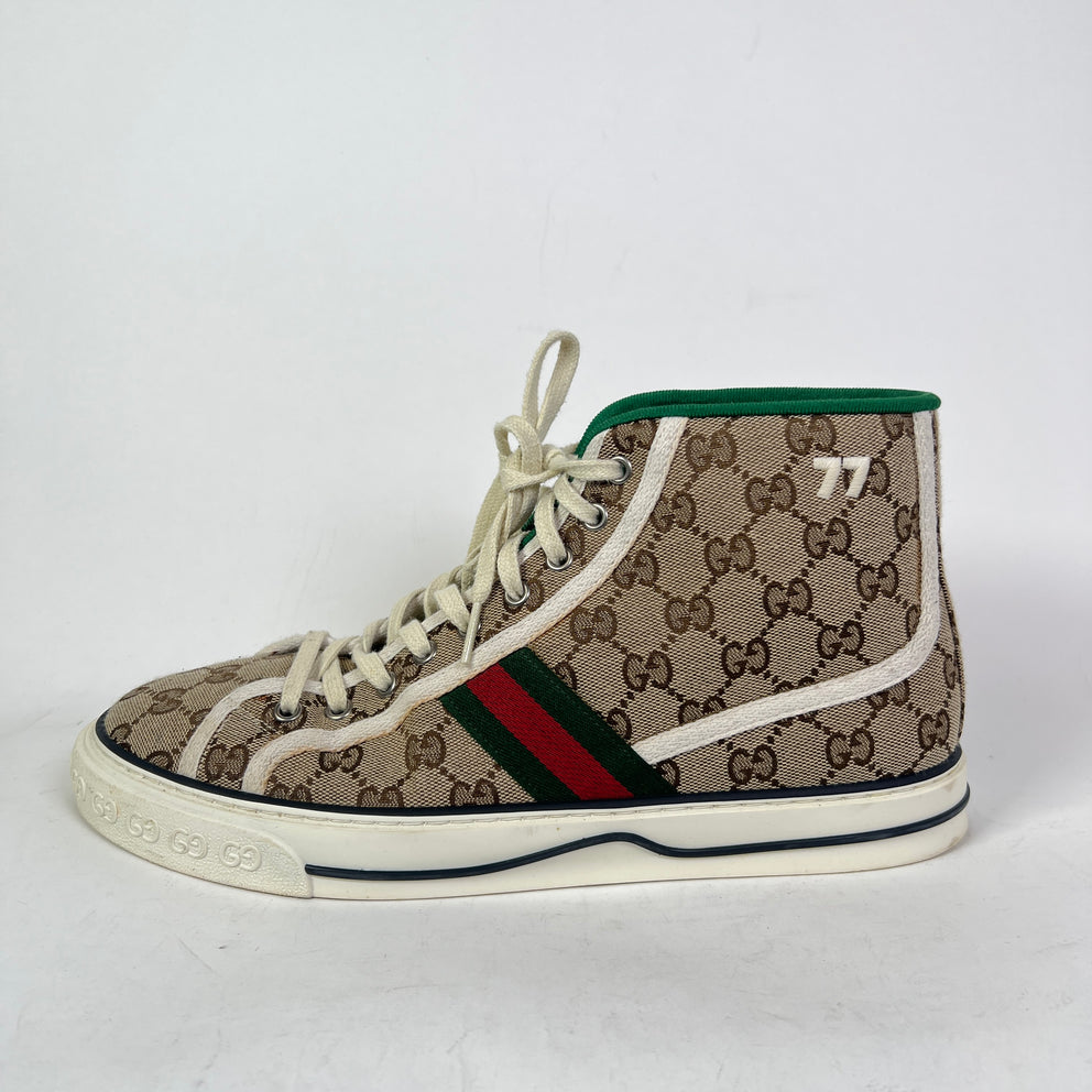 Gucci Tennis 1977 Canvas High-Top Sneaker