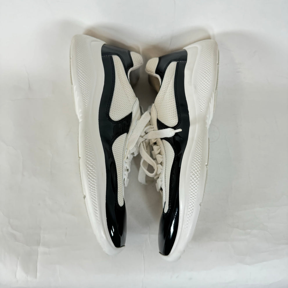 Prada White/Black America Cups Size 7.5