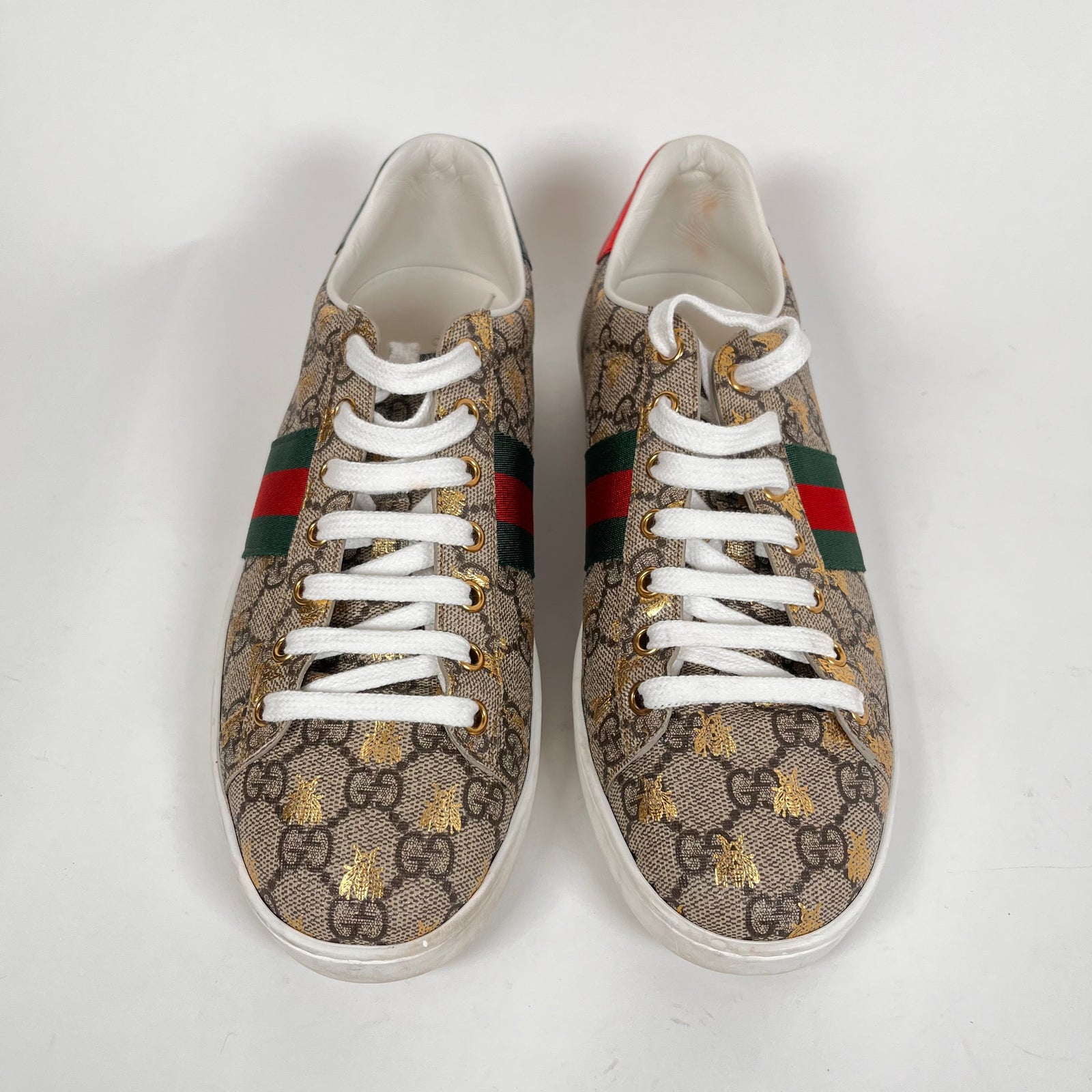 Gucci Bee Aces Low Top Sneaker Size 40