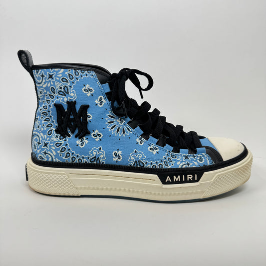 Amiri Light Blue Bandana High Top Sneaker Size 43