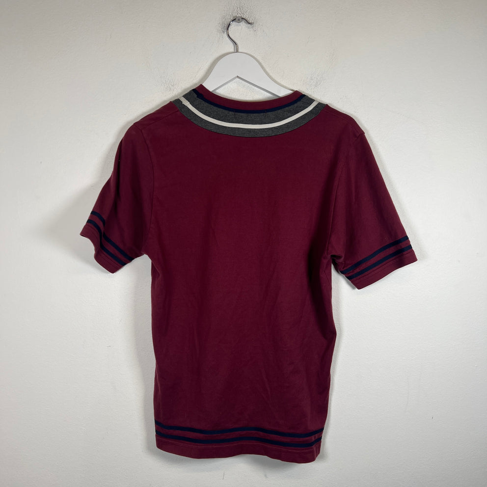 Undercover Burgundy V-Neck T-shirt Size S