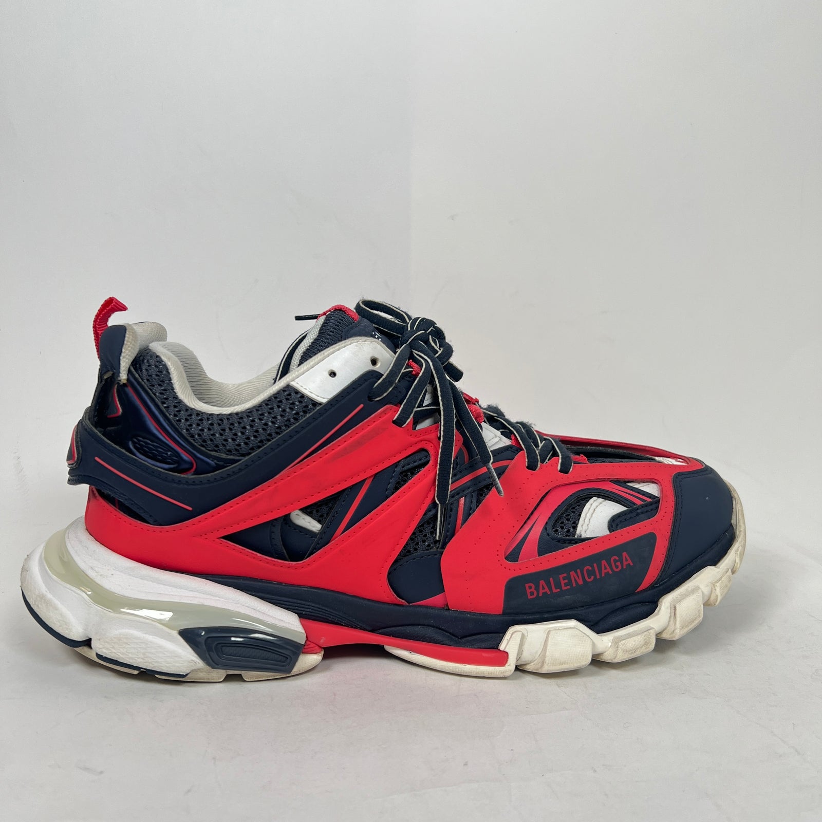 Balenciaga Navy/Red LED Track Sneaker Size 43