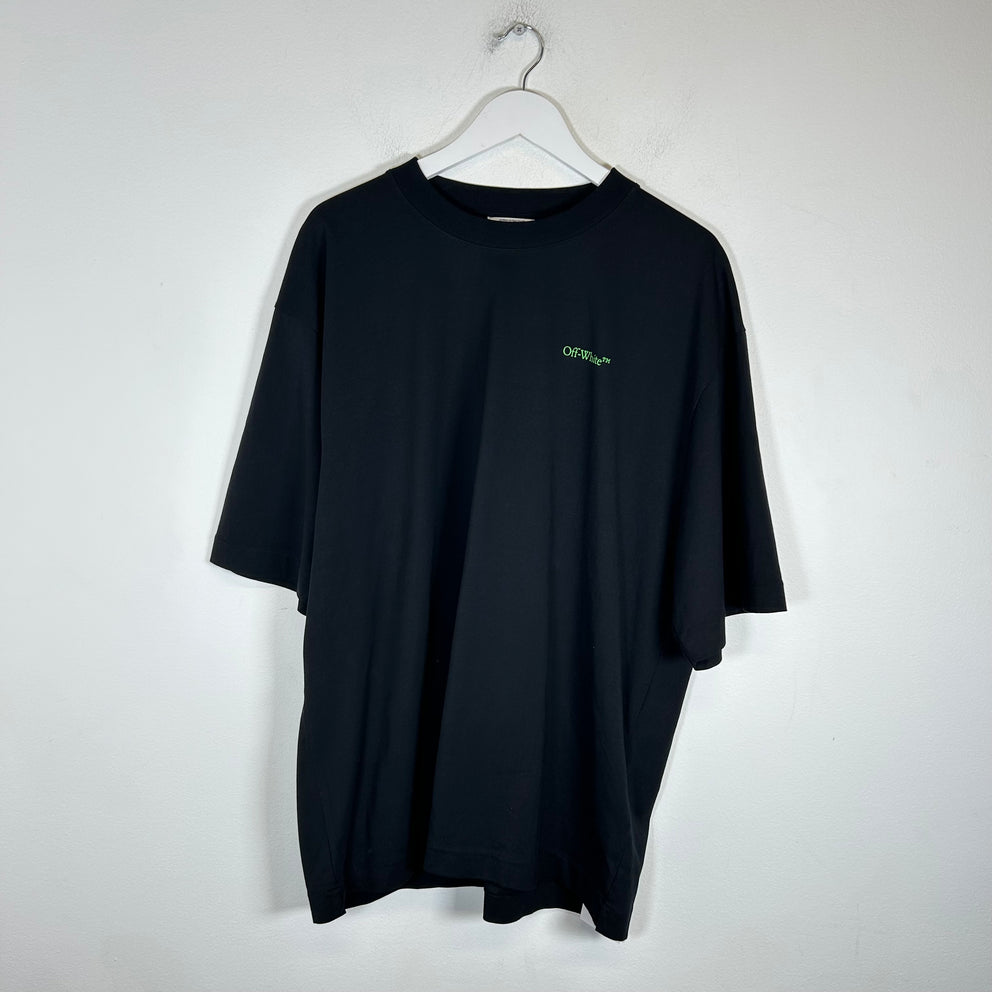 Off-White Black/Green Arrows T-Shirt Size XXL