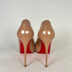 Christian Louboutin Lady Peep Nude Heels Size 38