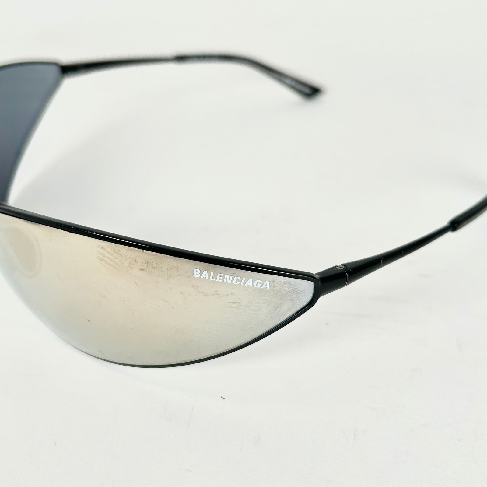 Balenciaga Metal Razor Cat Eye Sunglasses