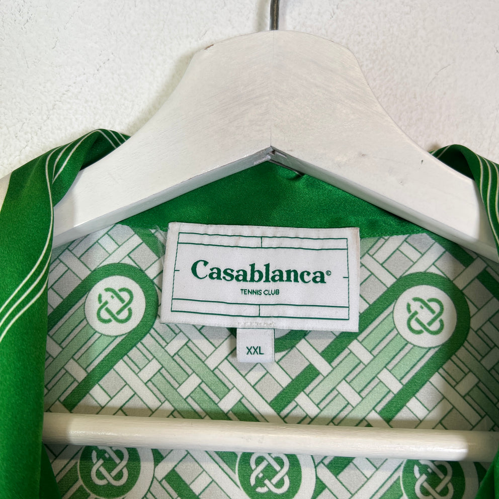 Casablanca Ping Pong Monogram Silk Shirt
