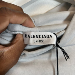 Balenciaga Dirty White Authentic Jersey Apparel Hoodie Size S