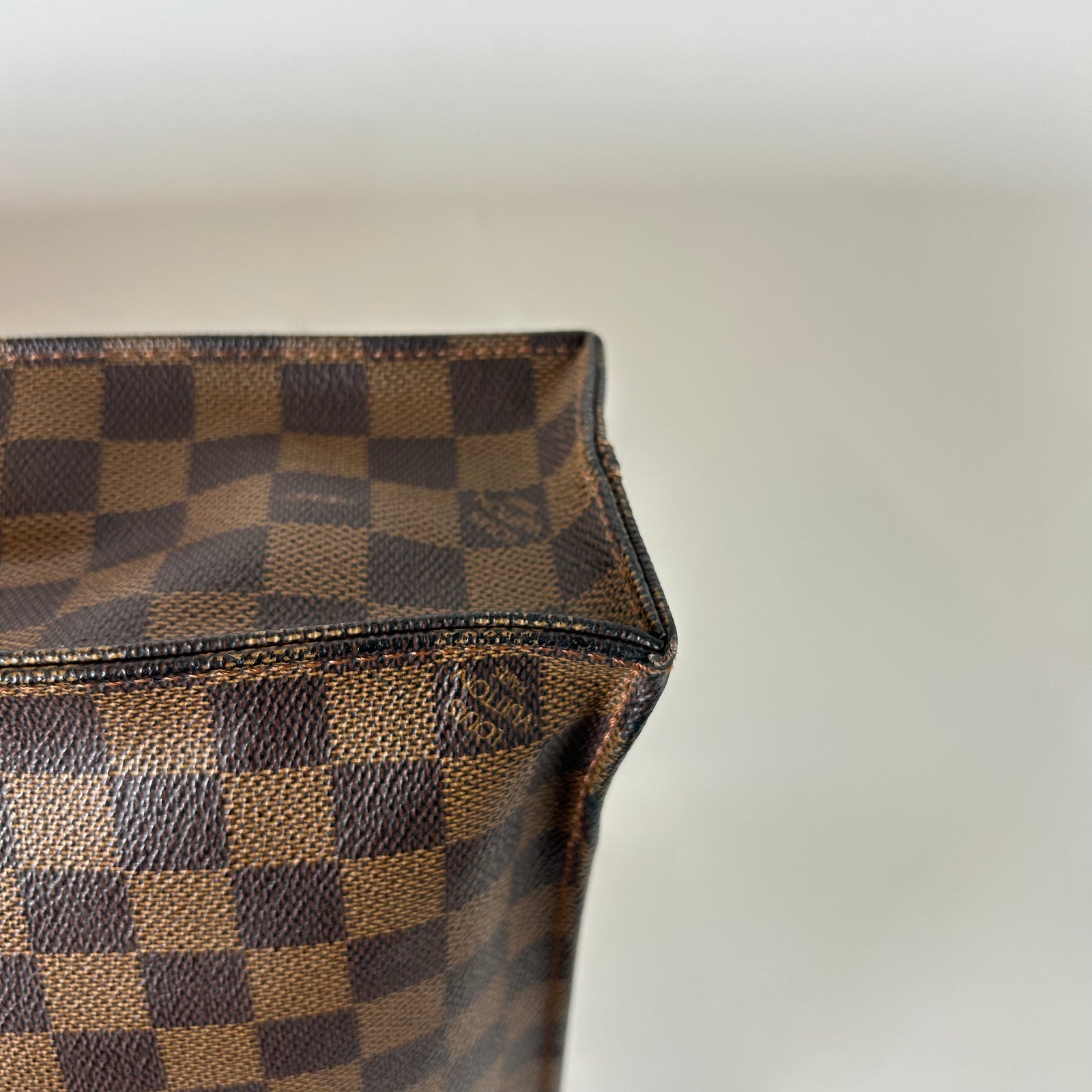 Louis Vuitton Damier Ebene Sac Plat Tote Bag