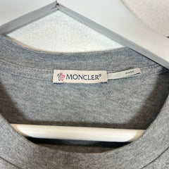 Moncler Grey Flocked Archive Logo Size M