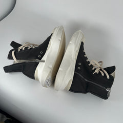 Rick Owens Canvas Abstract High-Tops Ramones Size 40