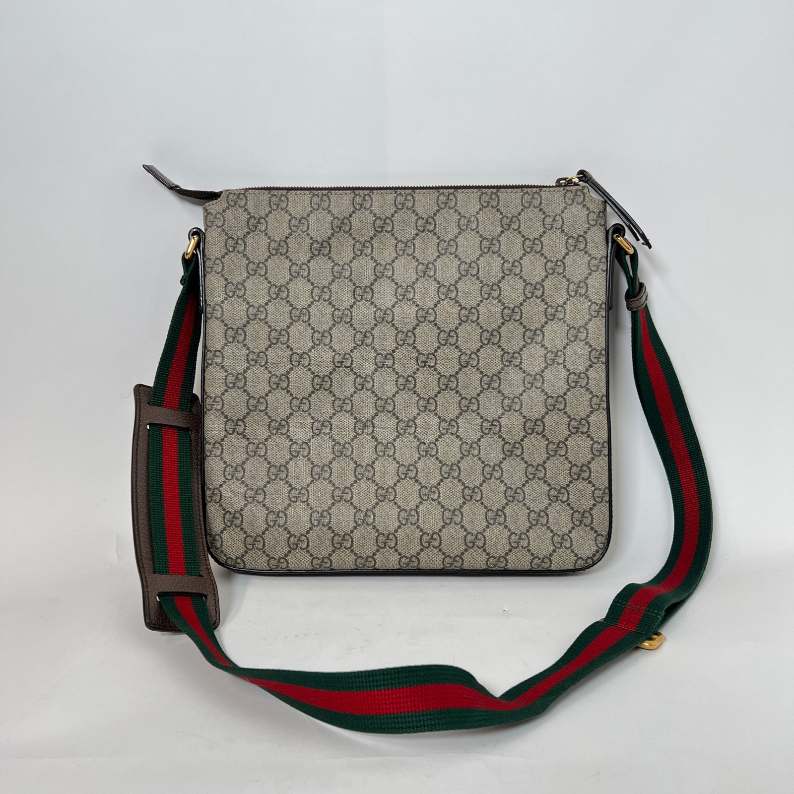 Gucci GG Monogram Courrier Patch Messenger Bag