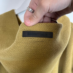 Essentials Olive Knit Hoodie Size L