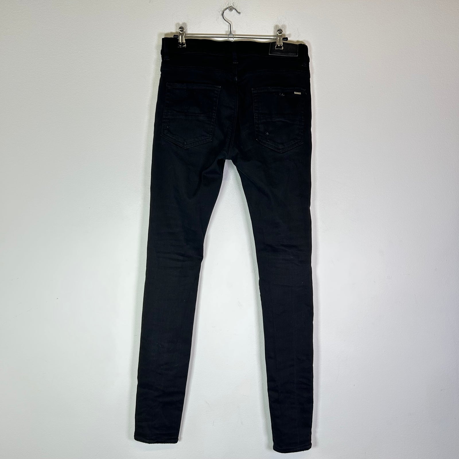 Amiri Black Distressed Skinny Jeans