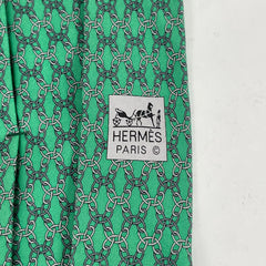 Hermes Green Chain Link Tie